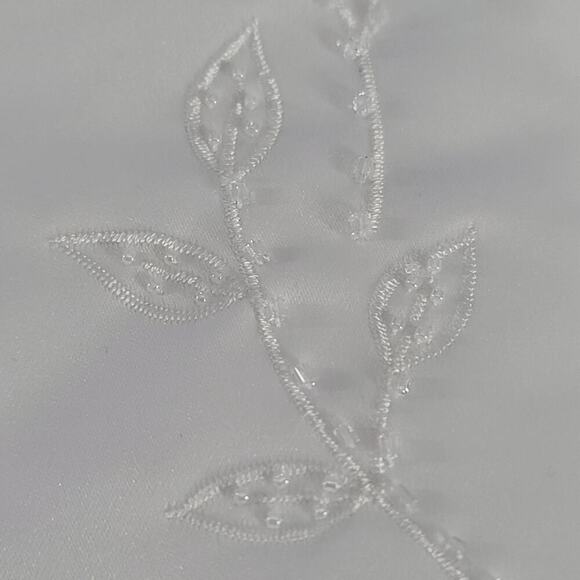 Cinderella embroidered & beaded flower girl party dress white Size 7 wedding - Picture 7 of 10